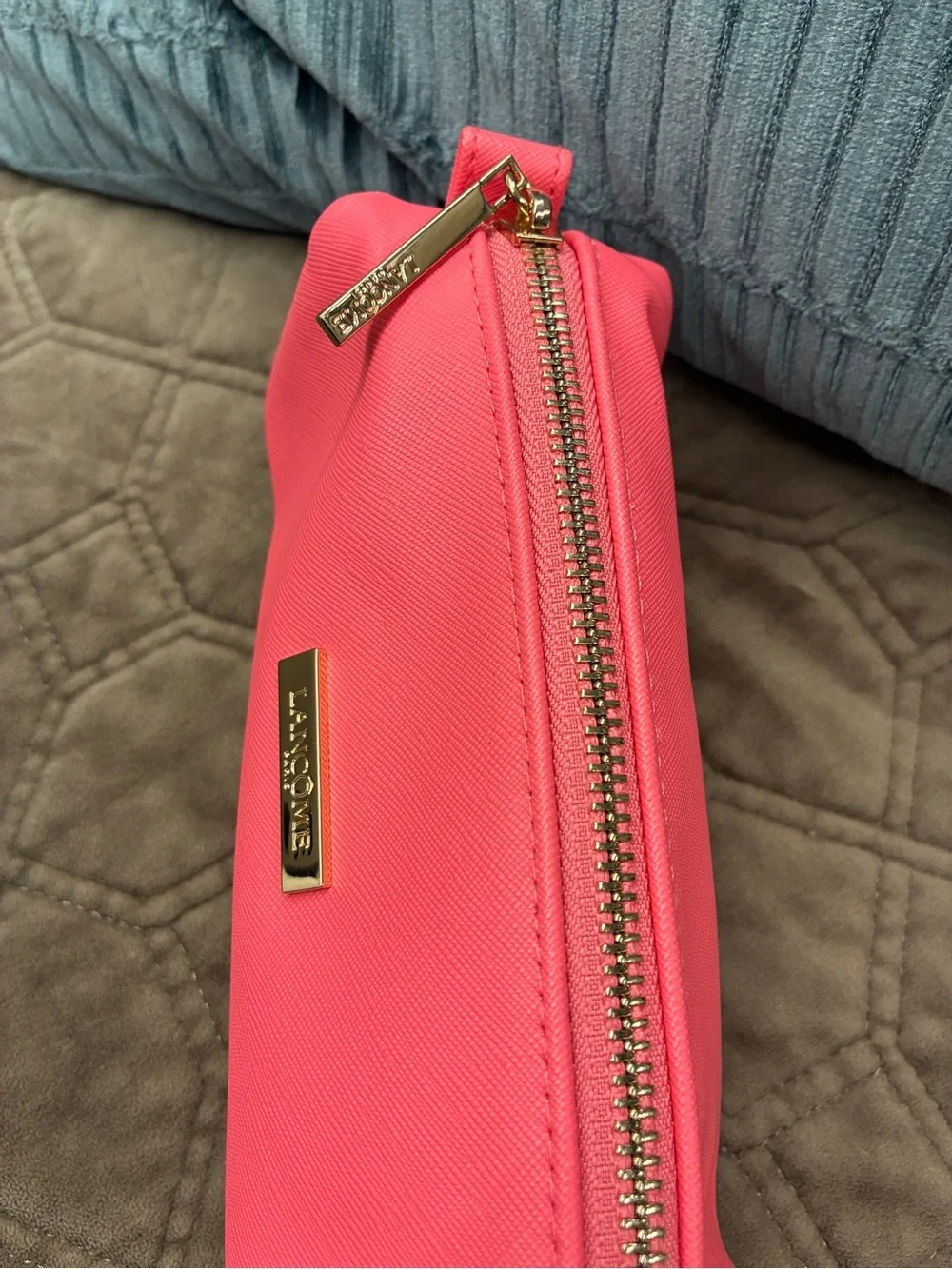 Lacome Coral Pink Cosmetic Pouch